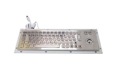 Clavier industriel bilingue du PC PS2, clavier d'Usb de 66 clés avec la boule de commande