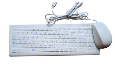 Souris industrielle de clavier du silicone IP68 combinée avec la couverture d'USB contre l'eau
